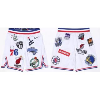 Pantalones Supreme x Nike x NBA (Blancos)